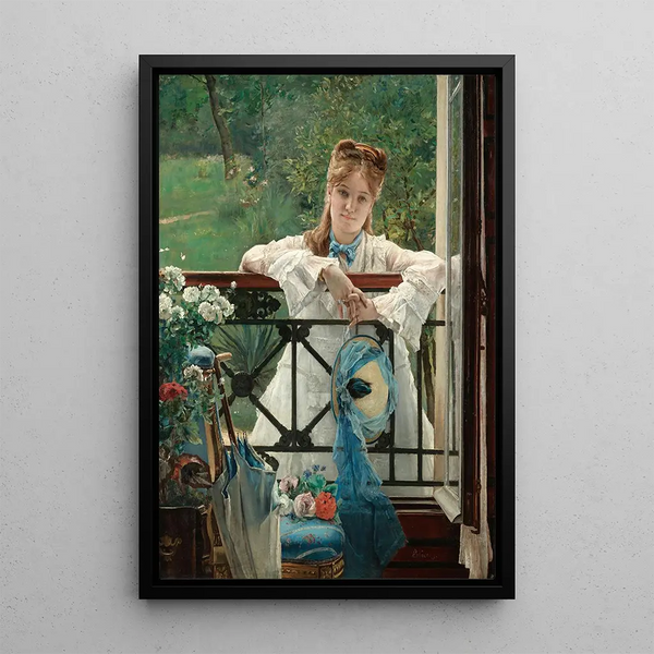 Reproduction of the painting Un Bleuet - Alfred Stevens