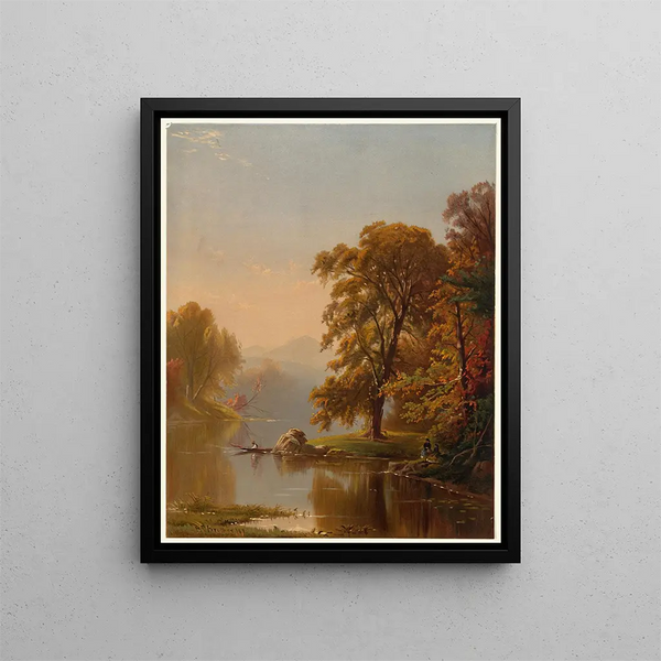 Autumn Painting - Alfred Thompson Bricher — framed artwork on a wall