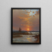 Sailboats at Sunset - Alfred Thompson Bricher — framed artwork on a wall