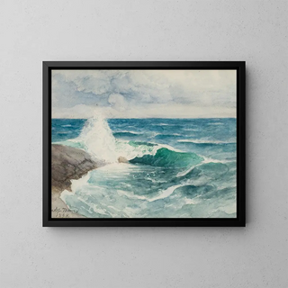 The Breaker - Alfred Thorne — framed artwork on a wall