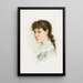 Reproduction of the painting Head of a Brunette Woman No.2 - Alfred Turner