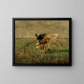 Agrimonie commune - Alfred Verwee — framed artwork on a wall