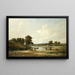 Activity by the Riverside - Alfred Vickers the Elder — framed artwork on a wall
