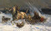 Attack of the wolves - Alfred von Wierusz-Kowalski — artwork view