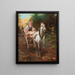 Woman of the countryside on a sulky - Alfred von Wierusz-Kowalski — framed artwork on a wall
