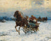 Joyful Sledging Walk - Alfred von Wierusz-Kowalski — artwork view
