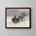 Promenade en traîneau - Alfred von Wierusz-Kowalski — framed artwork on a wall