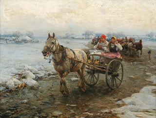 The Post Coach Journey - Alfred von Wierusz-Kowalski — artwork view