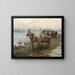 The Post Coach Journey - Alfred von Wierusz-Kowalski — framed artwork on a wall