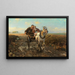 La chevauchée du mariage polonais - Alfred von Wierusz-Kowalski — framed artwork on a wall