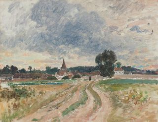 Study of a Country Church - Alfred Wahlberg — artwork view