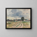 Study of a Country Church - Alfred Wahlberg — framed artwork on a wall