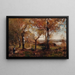 Autumn Painting - Alfred Wahlberg — framed artwork on a wall