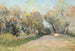 Landscape painting near Antibes, study - Alfred Wahlberg — artwork view
