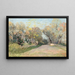 Landscape painting near Antibes, study - Alfred Wahlberg — framed artwork on a wall