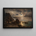 Moonlight at Fjällbacka - Alfred Wahlberg — framed artwork on a wall