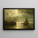 Landscape by Moonlight - Alfred Wahlberg — framed artwork on a wall