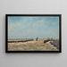 a Belgian harbor - Alfred William Finch — framed artwork on a wall
