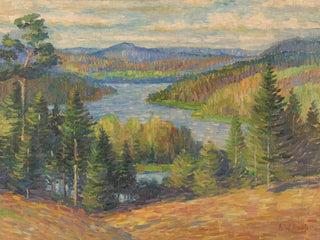 Landscape Painting in Finland - Alfred William Finch — artwork view