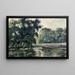 Richmond painting, a river landscape - Alfred William Finch — framed artwork on a wall