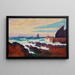 Jetée de Rosehearty Roseheartyn aallonmurtaja - Alfred William Finch — framed artwork on a wall