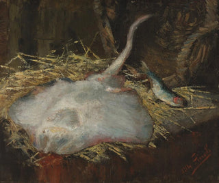 Still life with ray and herring - Alfred William Finch — artwork view