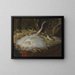Still life with ray and herring - Alfred William Finch — framed artwork on a wall