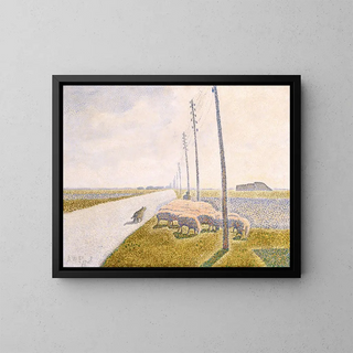 The Road to Nieuport - Alfred William Finch — framed artwork on a wall