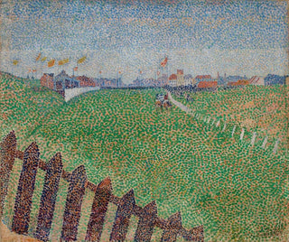 L'hippodrome de Wellington sous la pluie à Ostende - Alfred William Finch — artwork view