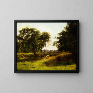 Landscape Painting - Alfred Wordsworth Thompson — framed artwork on a wall