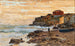 Fishing boat on the beach at sunset - Alfred Zoff — artwork view