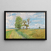 Spring landscape with stream - Alfred Zoff — framed artwork on a wall