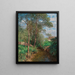 A sunny landscape with stream - Alfred Zoff — framed artwork on a wall
