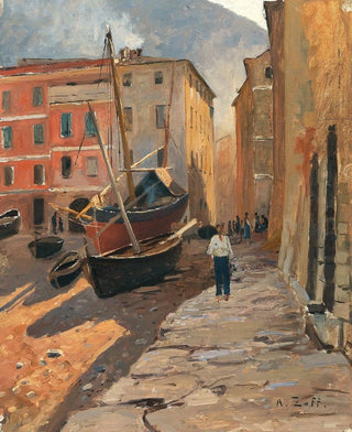 A View of the Riviera - Alfred Zoff — artwork view