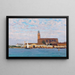 View of the cathedral in Chioggia - Alfred Zoff — framed artwork on a wall