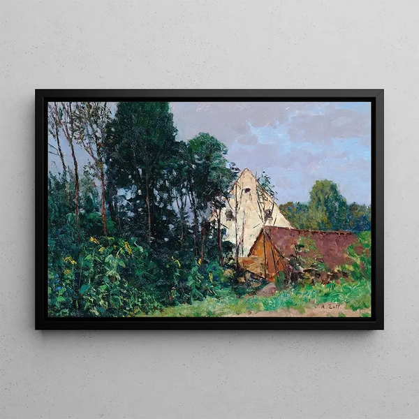 Evening Atmosphere - Alfred Zoff — framed artwork on a wall