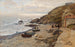 Ambiance du soir avec pêcheurs sur la côte - Alfred Zoff — artwork view