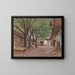 Houses of Peasants near Klagenfurt - Alfred Zoff — framed artwork on a wall