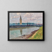 Port de pêche à Nieuport - Alfred Zoff — framed artwork on a wall