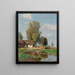 Rural Idylle Painting - Alfred Zoff — framed artwork on a wall