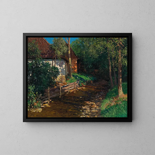 Motif in the Stainz Valley - Alfred Zoff — framed artwork on a wall