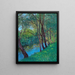 The stream of the Au on the Krems Lower Austria Krems Danube - Alfred Zoff — framed artwork on a wall