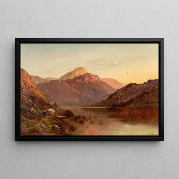 Ben An, NB, Scotland - Alfred de Bréanski — framed artwork on a wall