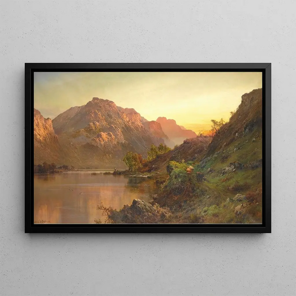 Ben Lomond - Alfred de Bréanski — framed artwork on a wall