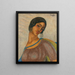 Portrait of a Woman - Alfredo Guttero — framed artwork on a wall