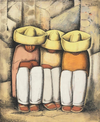 Indian at Rest - Alfredo Ramos Martínez — artwork view