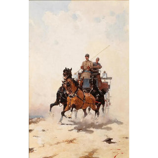 A Journey in a Wild Stagecoach - Alfredo Tominz — artwork view