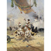 Reproduction of the painting Race of chariots with bigas in the Roman arena - Alfredo Tominz