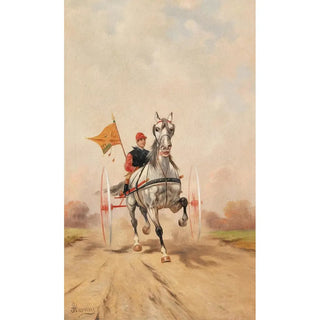 La Course de sulky - Alfredo Tominz — artwork view