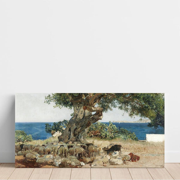 Reproduction of the painting Algarrobo (The carob tree) - Joaquín Sorolla